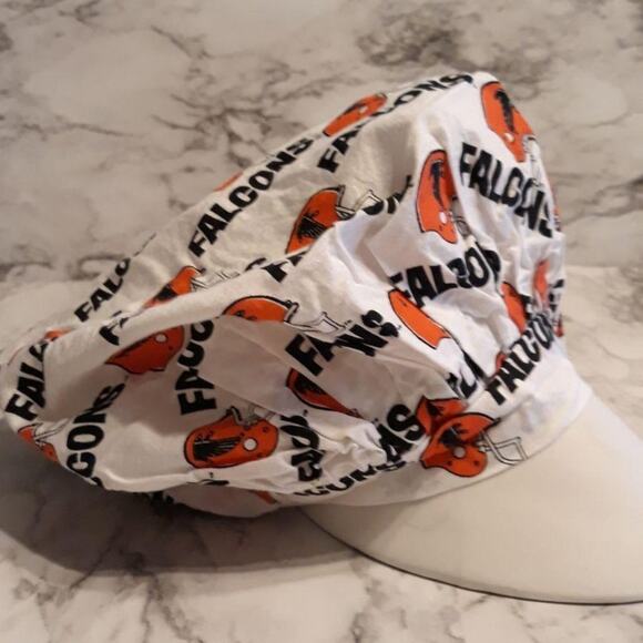 Scrub Hat Cap Healthcare Worker Falcons NFL Bouffant Nurse Hair Cover Hospital - Picture 1 of 5